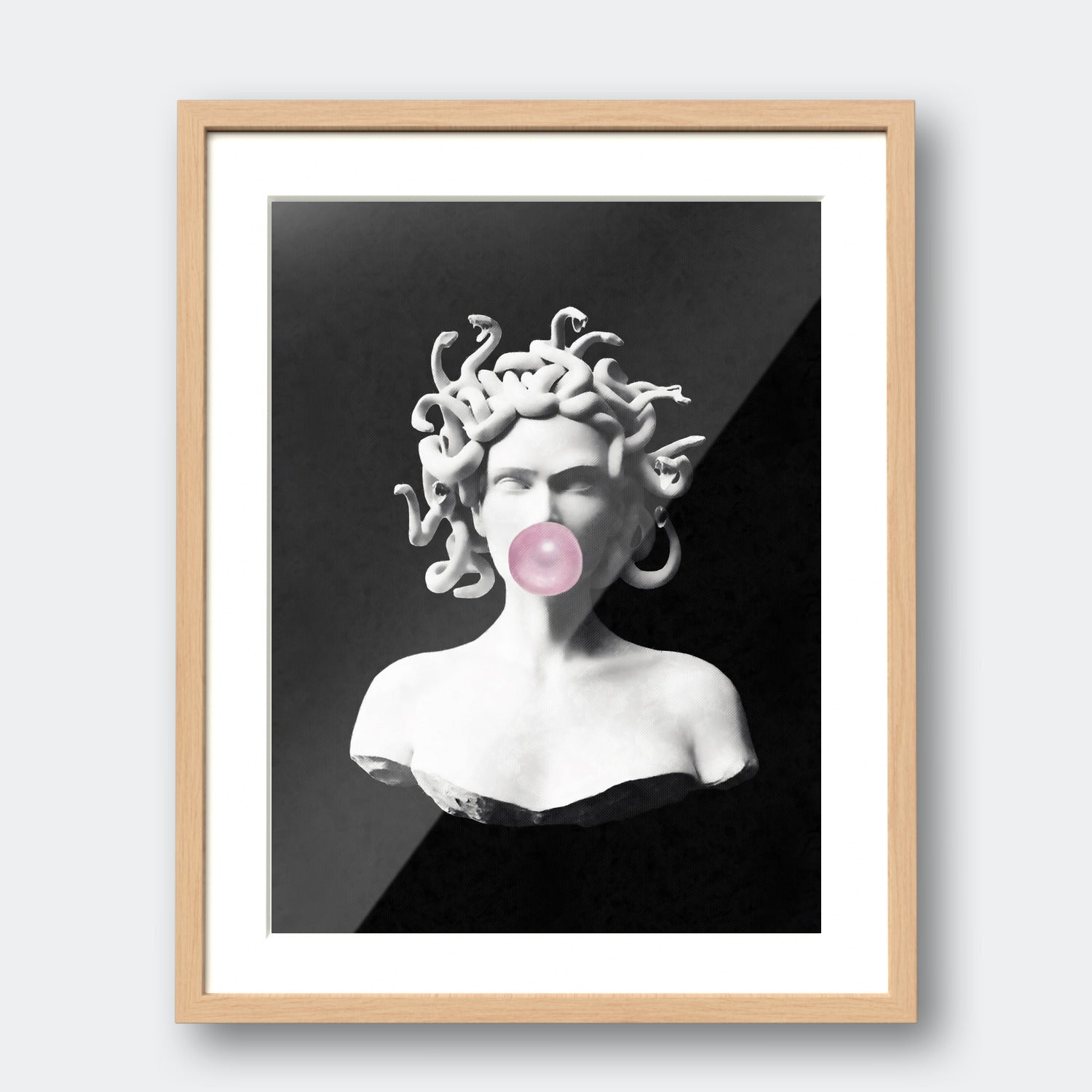 Medusa Blowing Bubblegum Bubbles