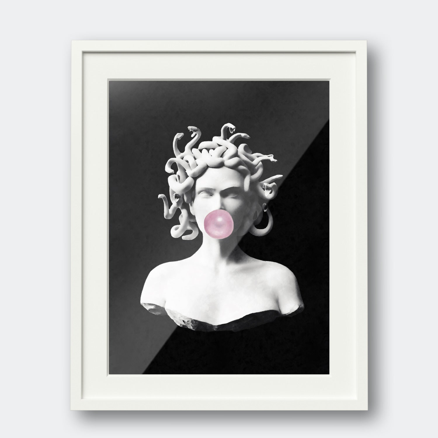 Medusa Blowing Bubblegum Bubbles
