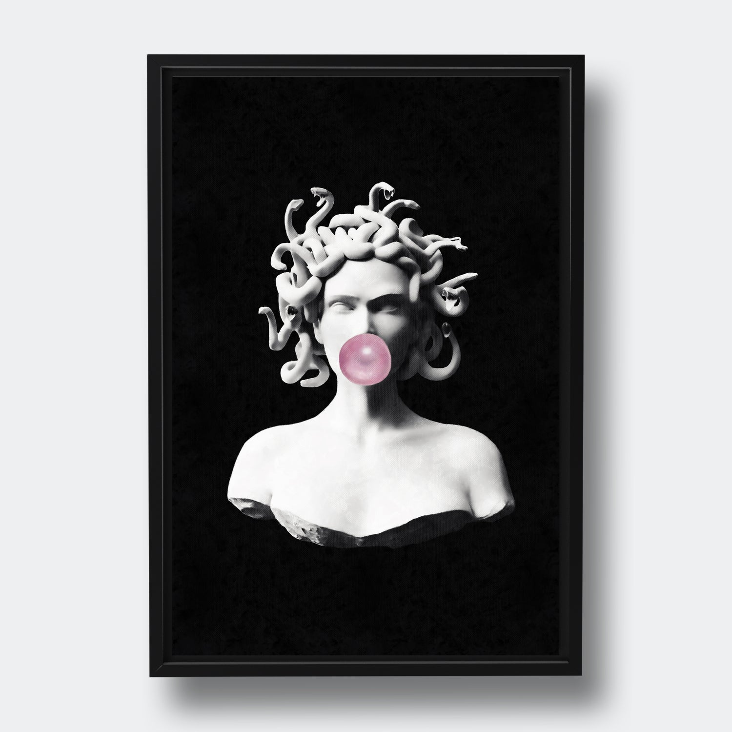 Medusa Blowing Bubblegum Bubbles