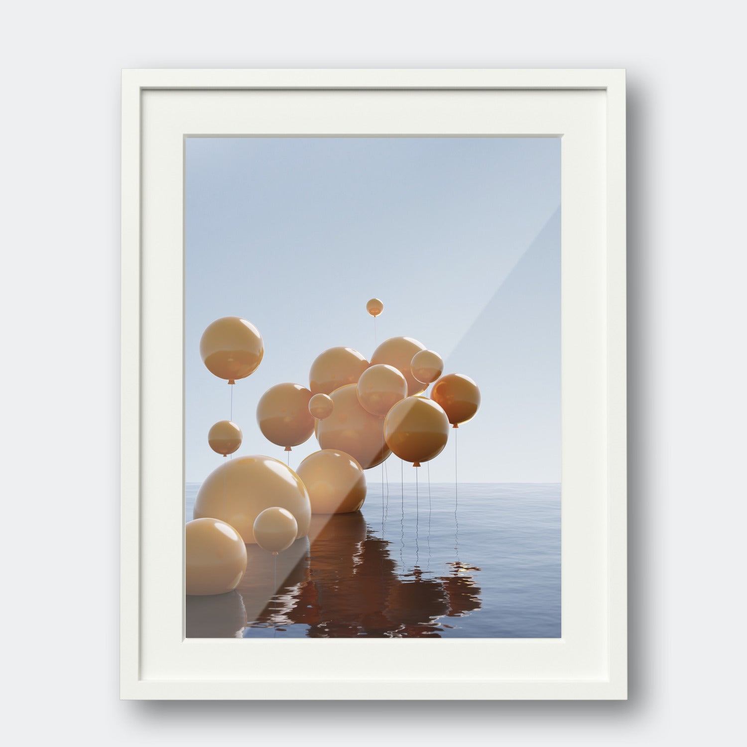 Balloons Over Sea