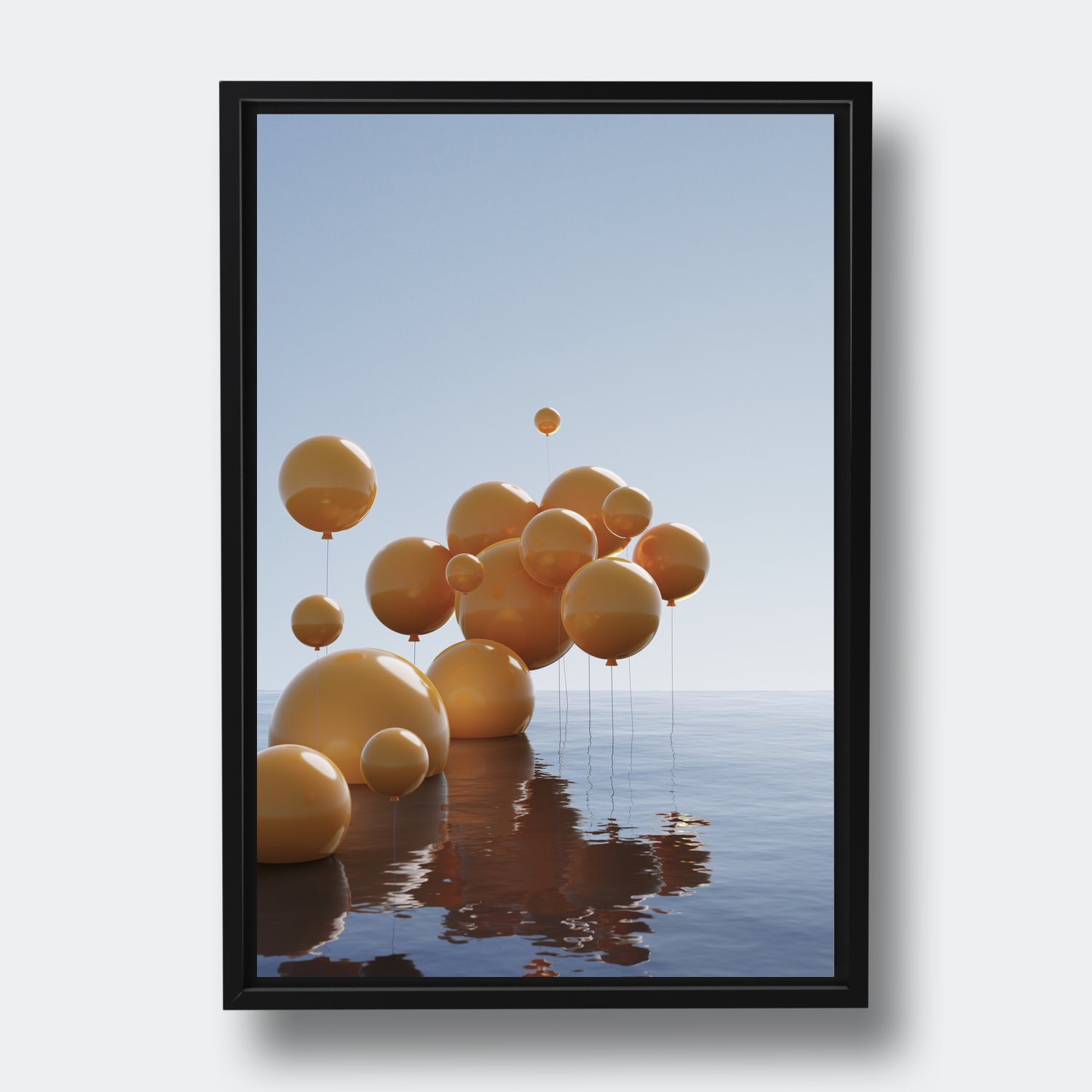 Balloons Over Sea